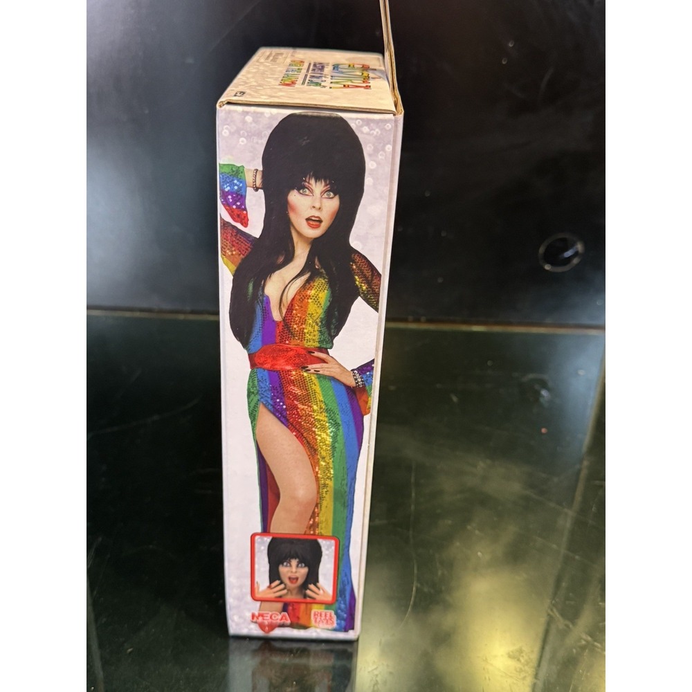 Elvira Mistress of the Dark Over the Rainbow Pride 8" Figure Neca Reel Toys 2024 - Picture 5 of 6